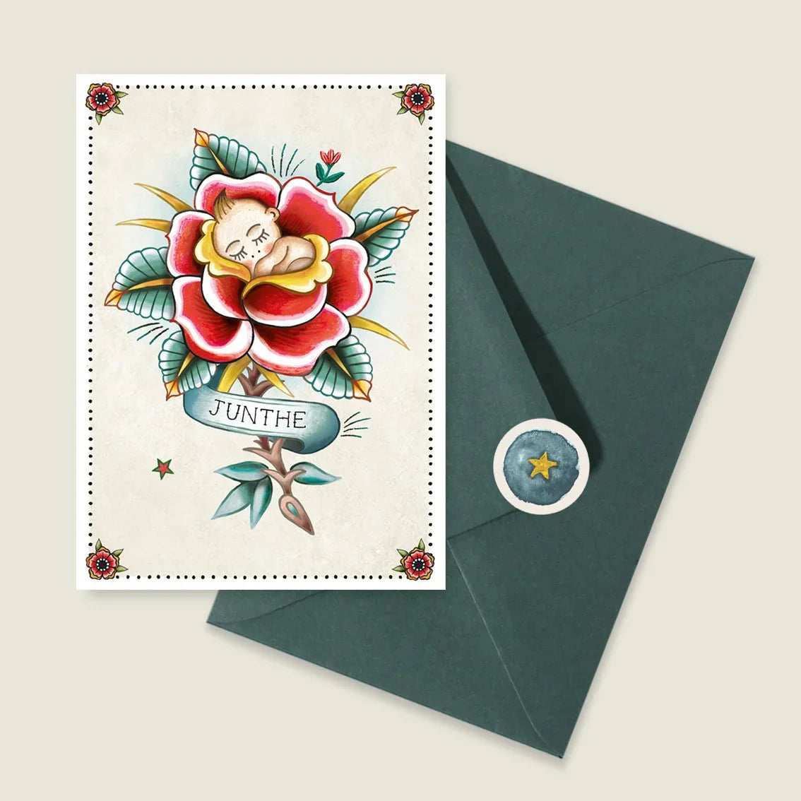 Geboortekaartje Wild Rose - Story of July