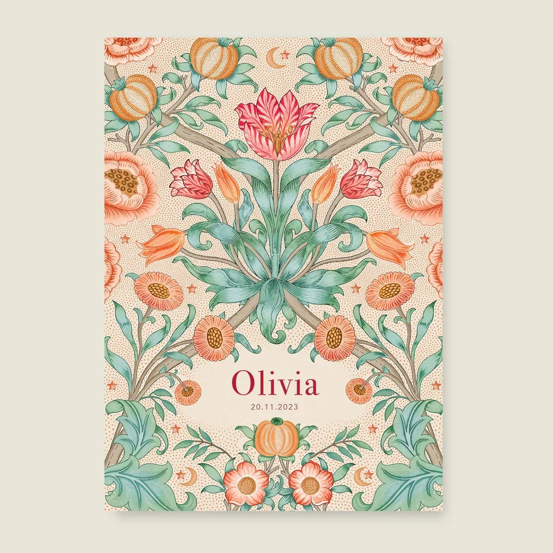 Print Blooming Flowers Red - Story of July
