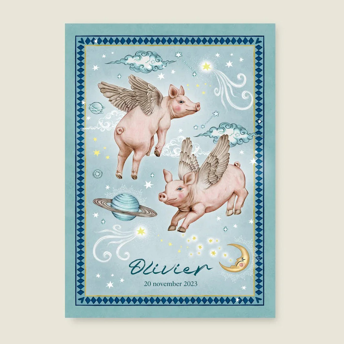 Print Flying Pigs - Story of July