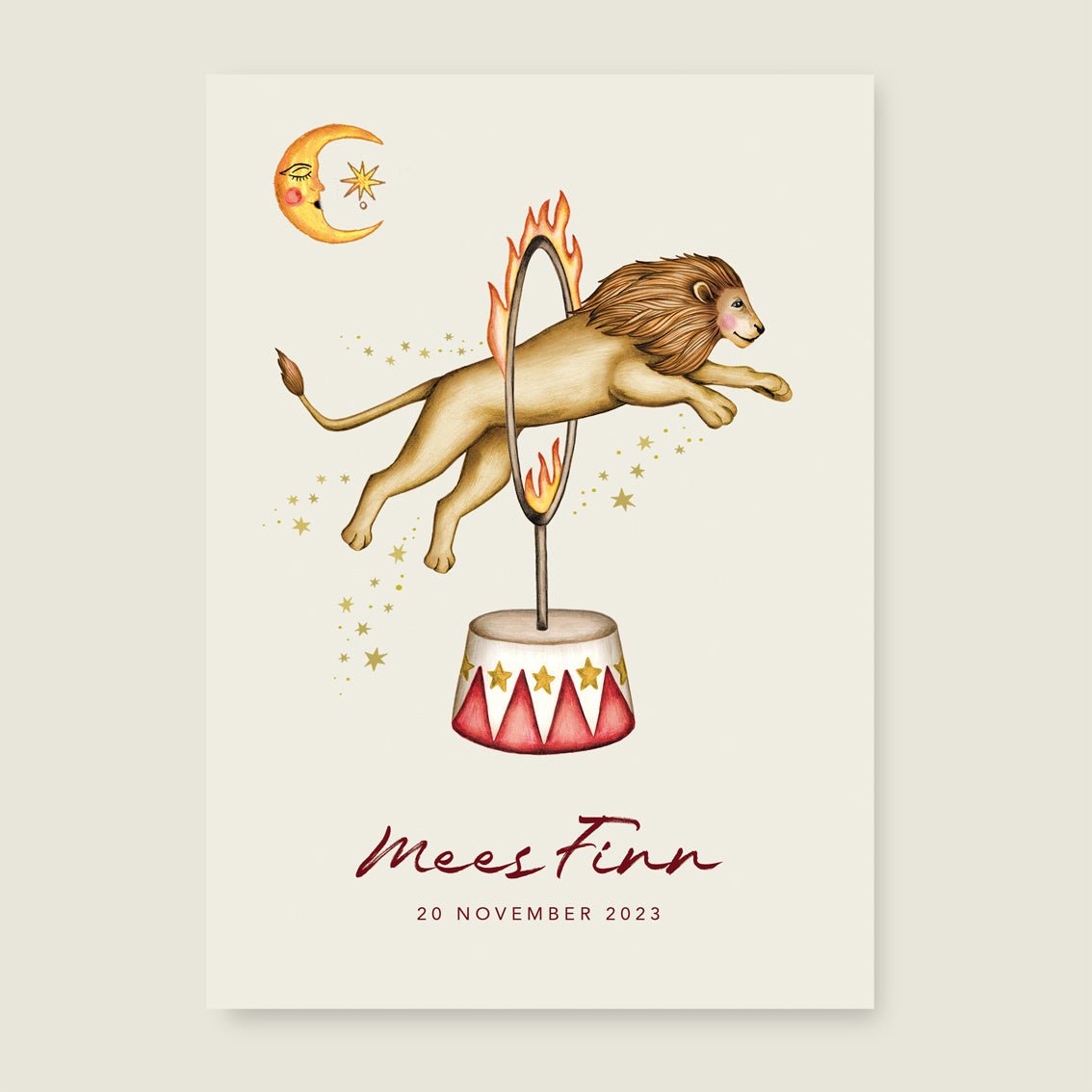 Print Jumping Lion - Story of July