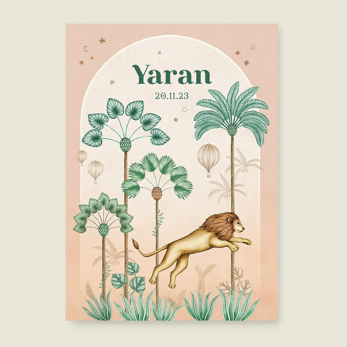 Print Lion Palms Terra - Story of July