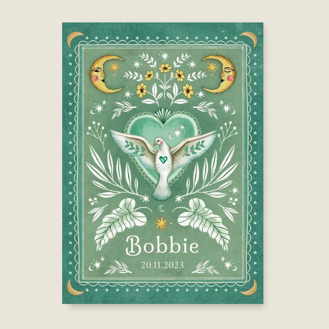 Print Love Dove Green - Story of July