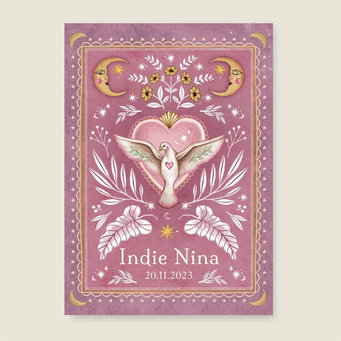 Print Love Dove Lila - Story of July
