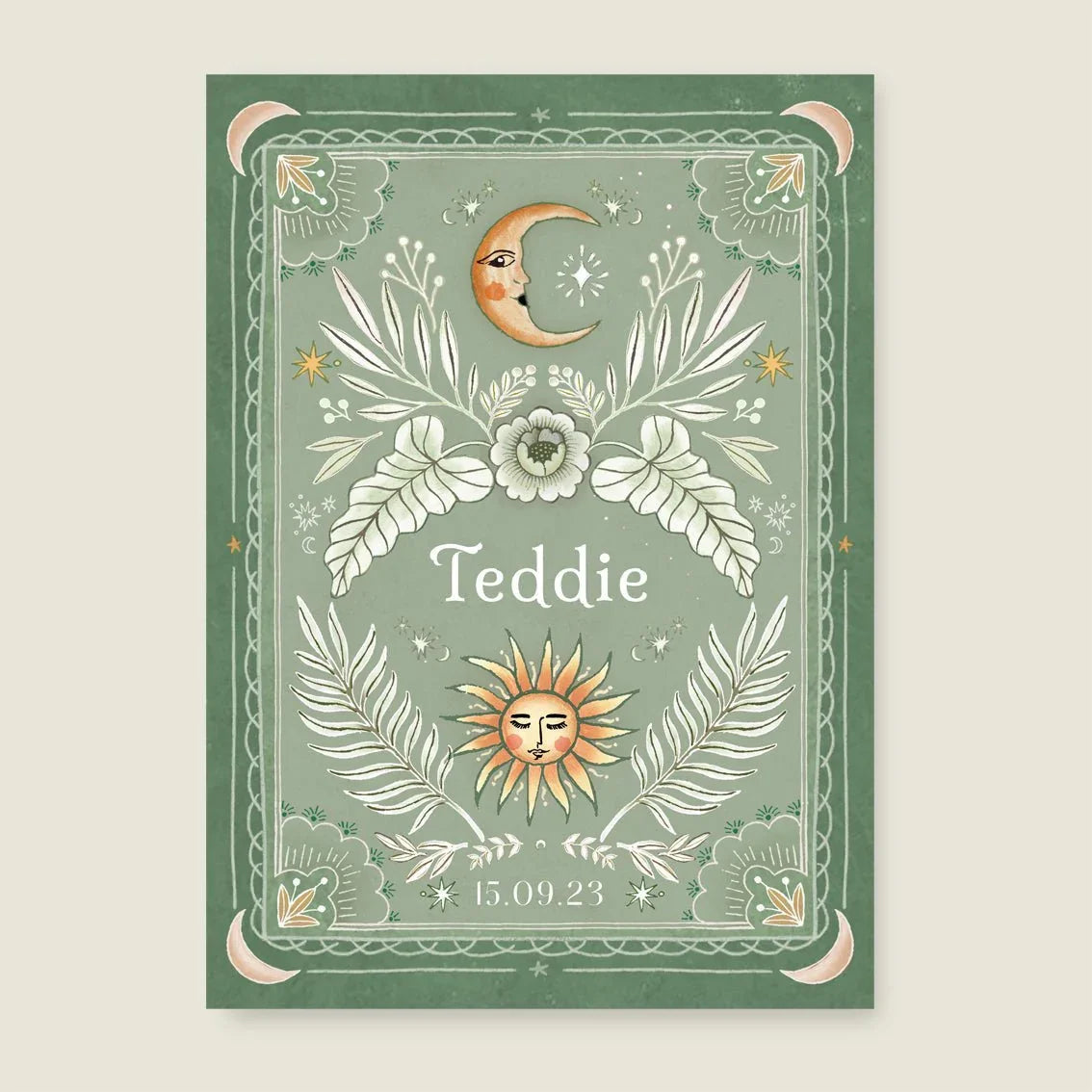 Print Moonchild Lightgreen - Story of July