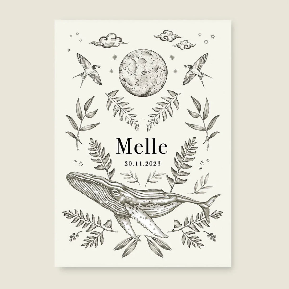 Print Nature Whale - Story of July