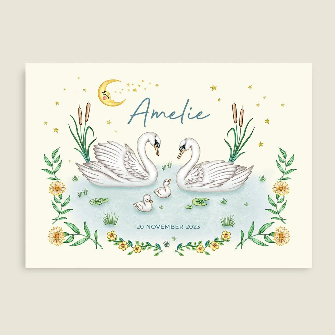 Print Swan Baby - Story of July