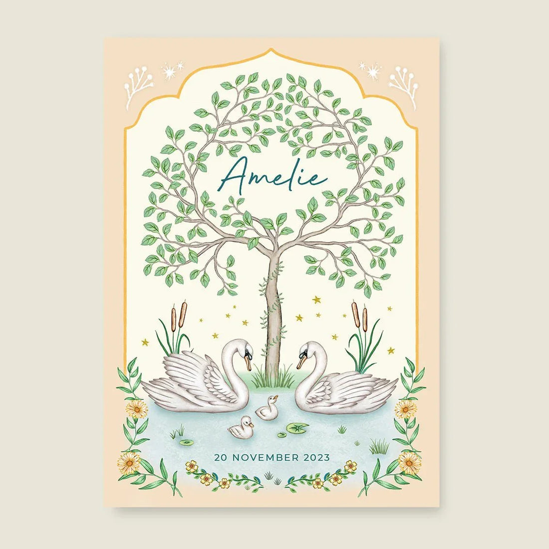 Print Swan Tree - Story of July