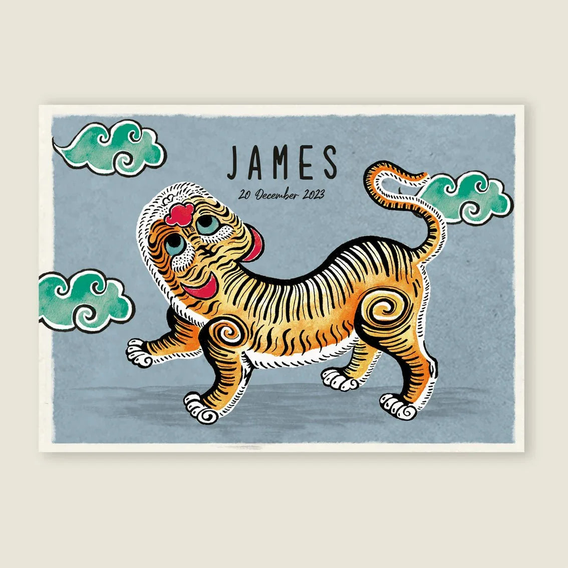 Print The Blue Tiger - Story of July