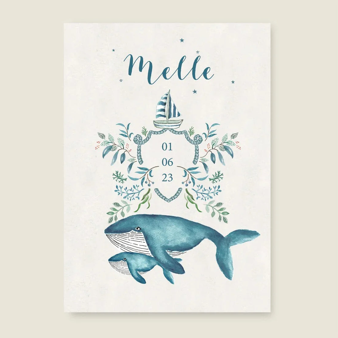 Print The Blue Whale - Story of July