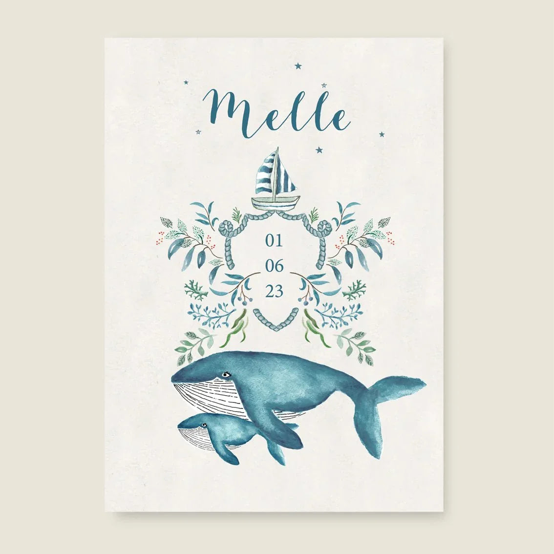 Print The Blue Whale - Story of July
