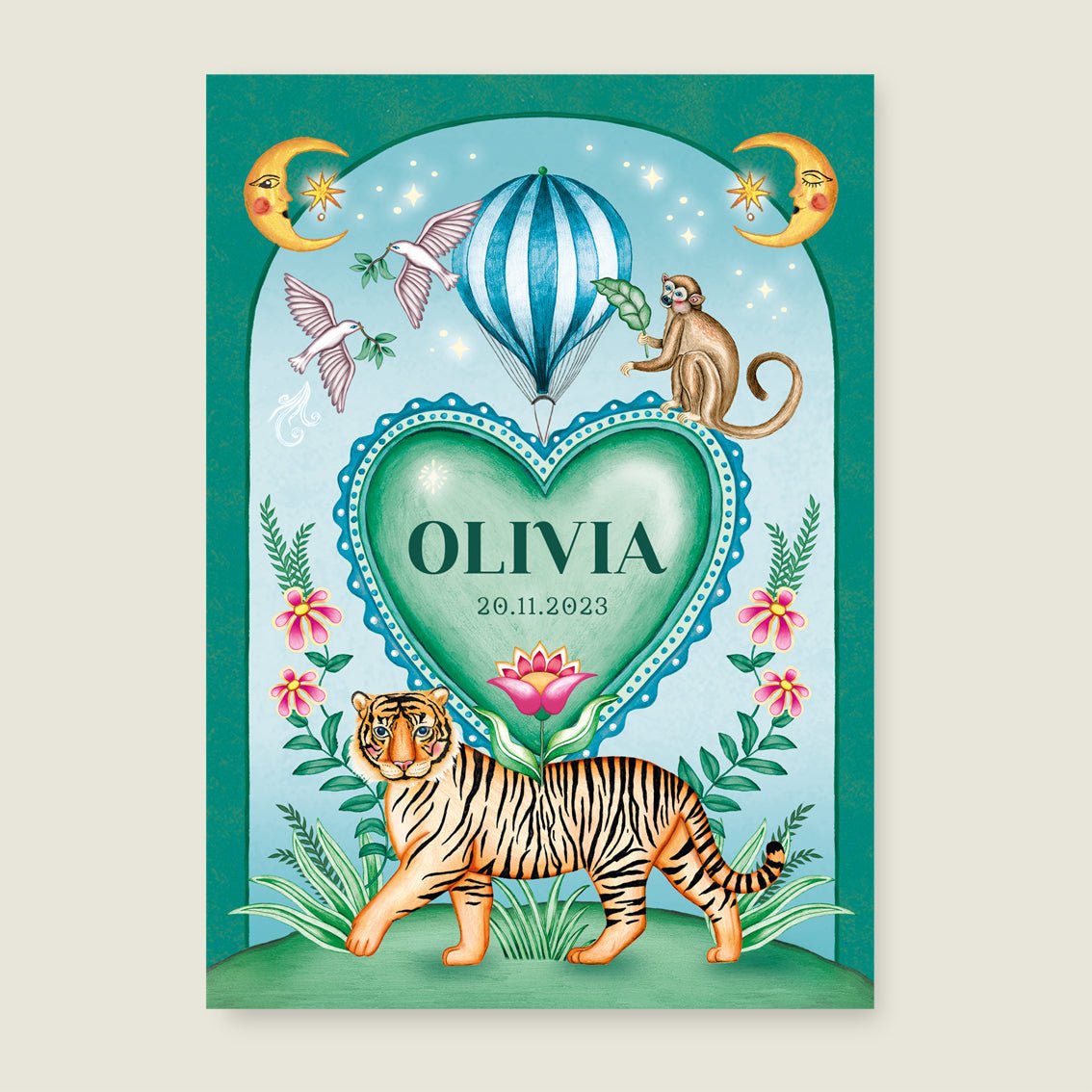 Print Tiger Heart - Story of July