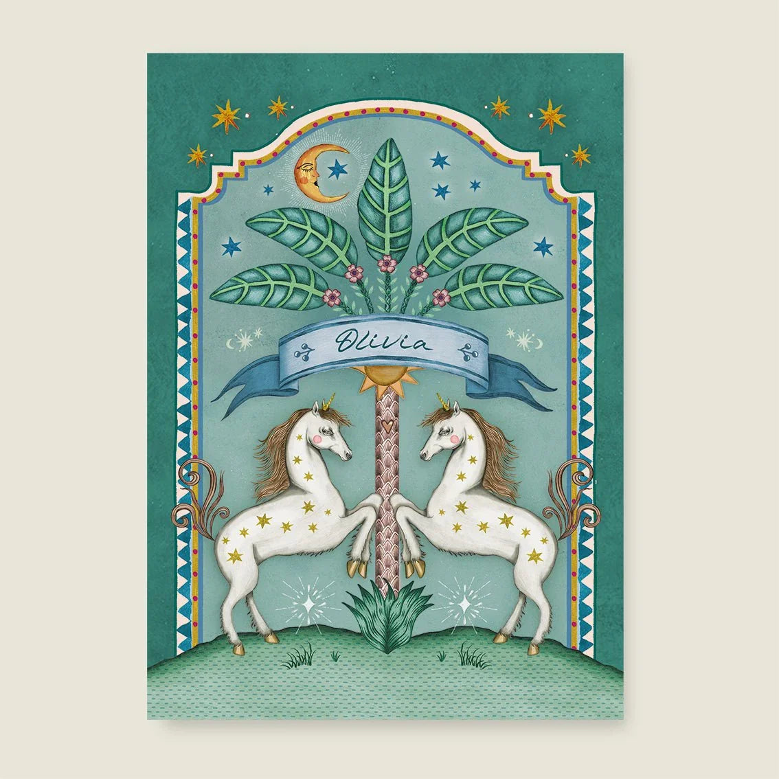 Print Uni Palms Green - Story of July