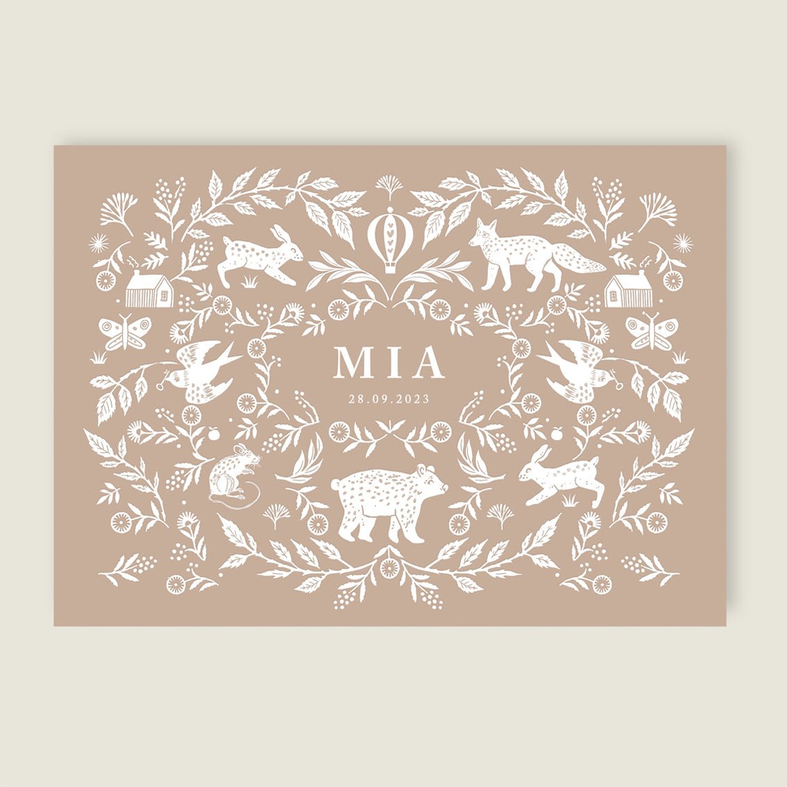 Print Wilderness White - Story of July