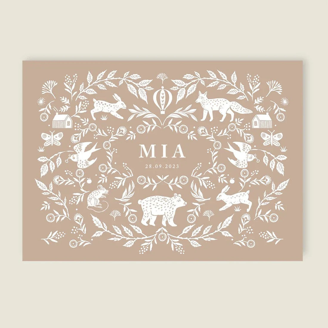 Print Wilderness White - Story of July
