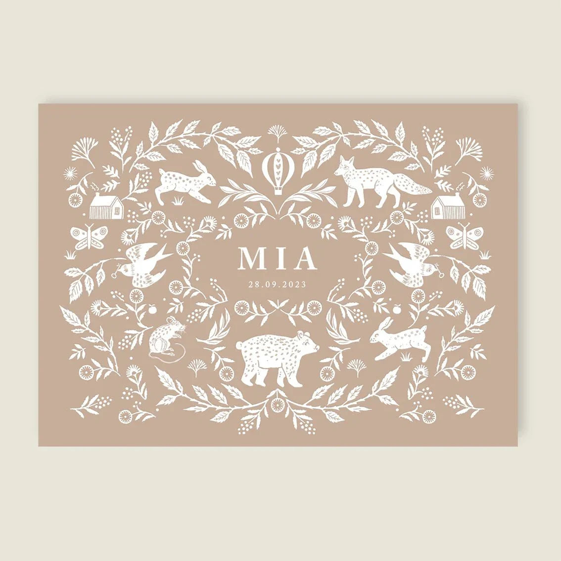 Print Wilderness White - Story of July