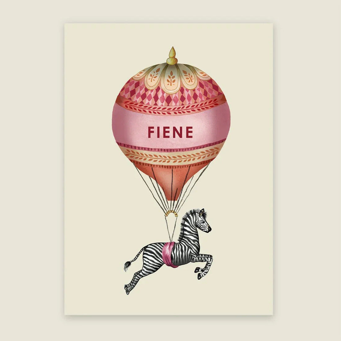 Print Zebra Balloon Orange - Story of July