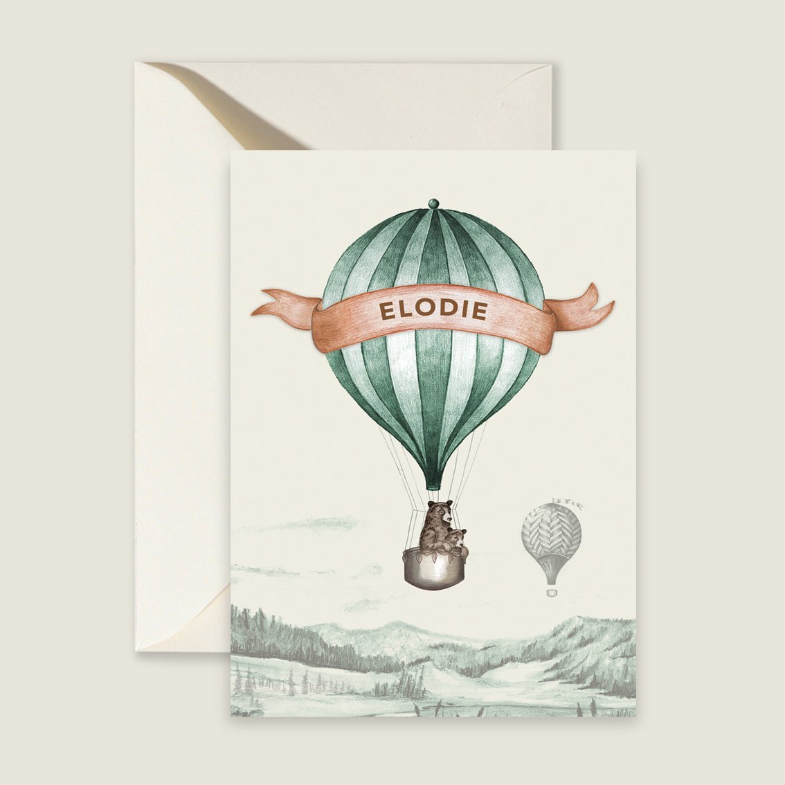 Sample Bear Balloon Green - Story of July