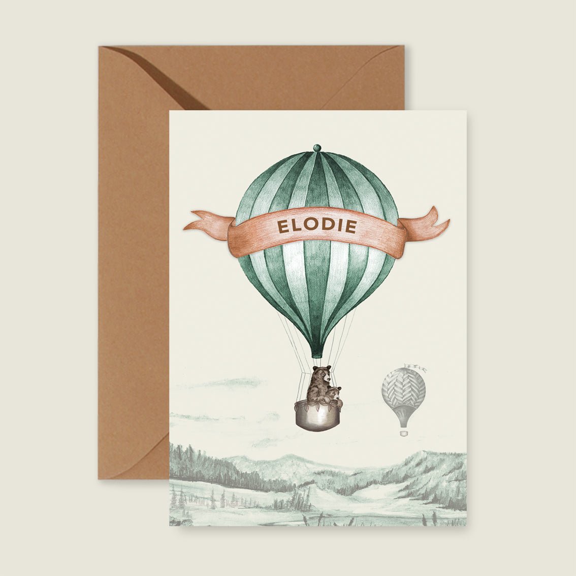 Sample Bear Balloon Green - Story of July