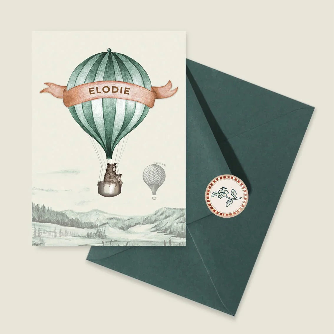 Sample Bear Balloon Green - Story of July