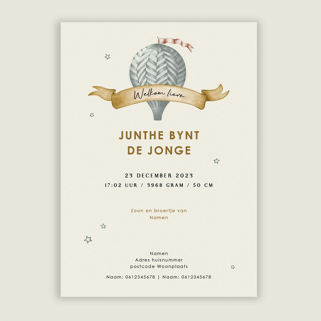 Sample Bear Balloon Grey - Story of July