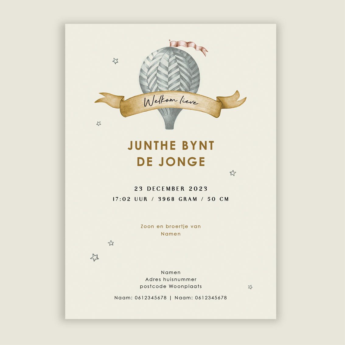 Sample Bear Balloon Grey - Story of July