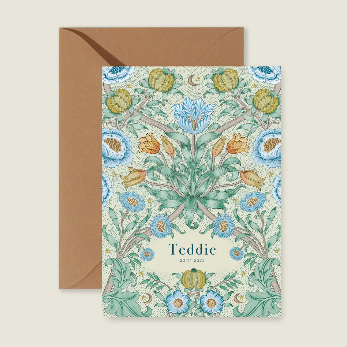 Sample Blooming Flowers Blue - Story of July