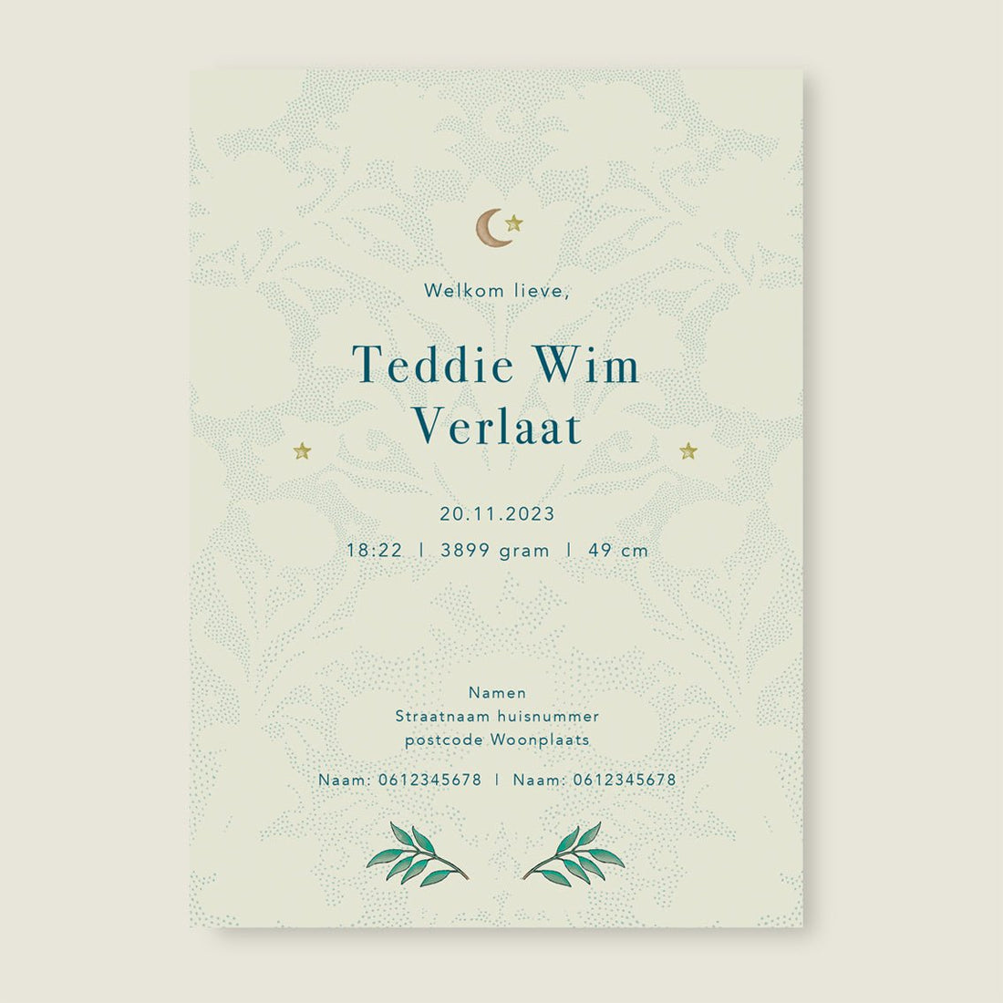 Sample Blooming Flowers Blue - Story of July