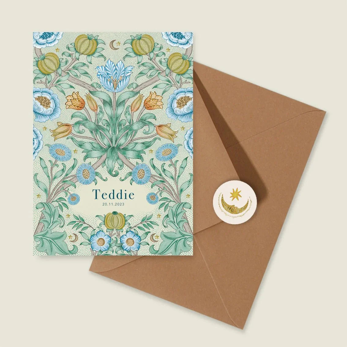 Sample Blooming Flowers Blue - Story of July
