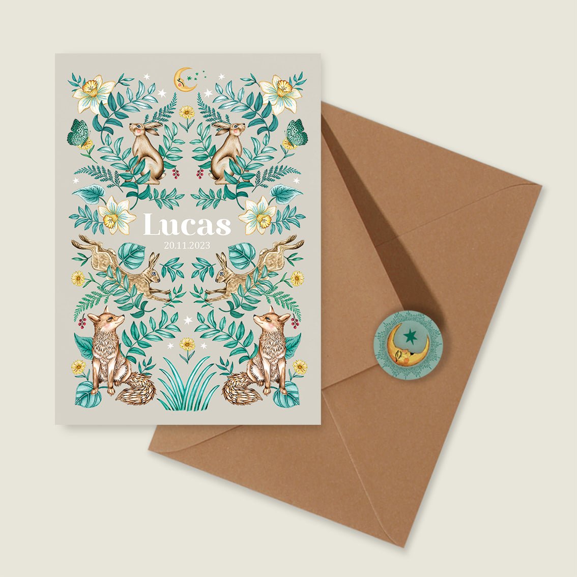 Sample Bos Dieren Khaki - Story of July