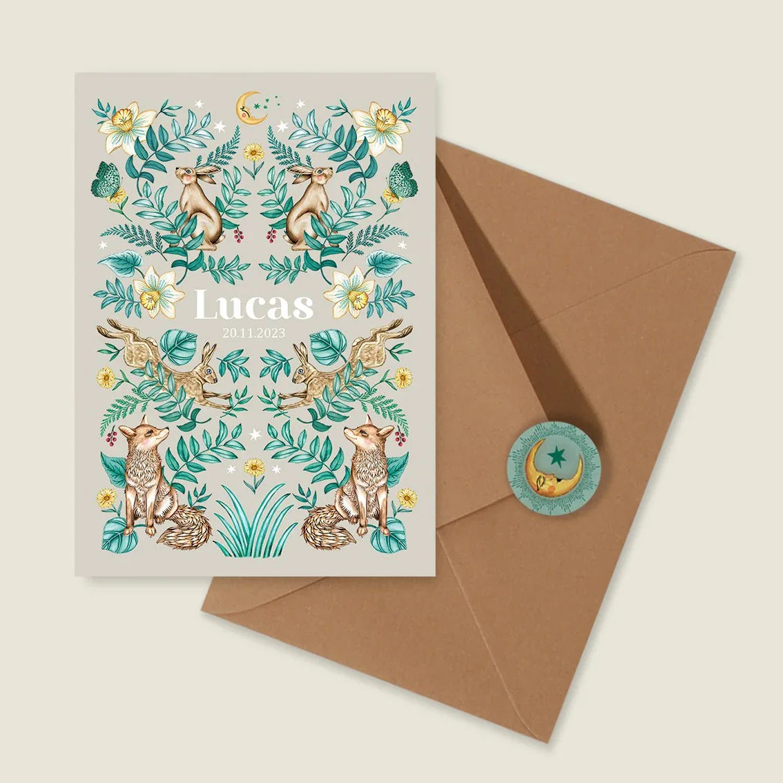 Sample Bos Dieren Khaki - Story of July