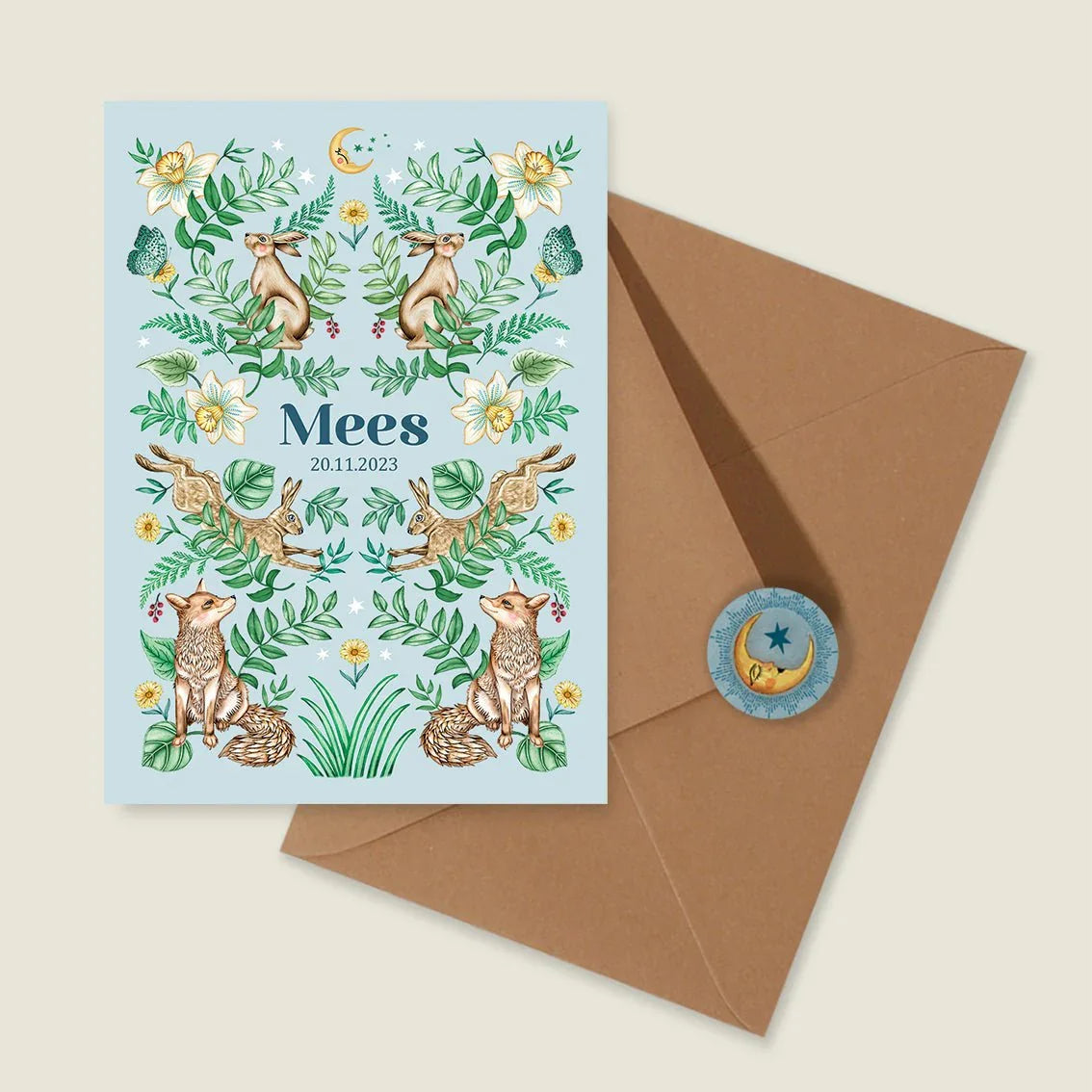 Sample Bos Dieren Light Blue - Story of July