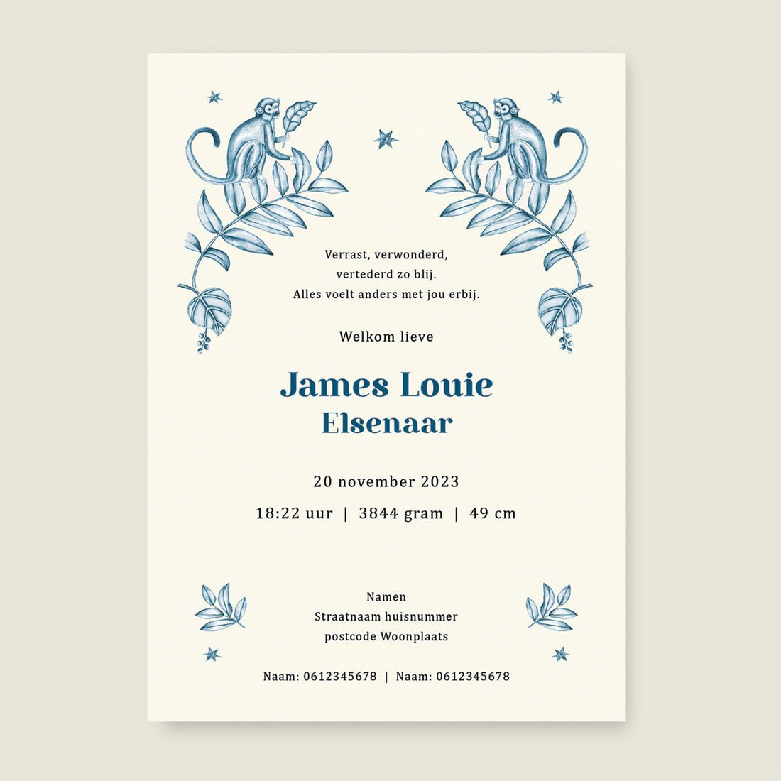 Sample Elephant And The Monkey Blue - Story of July