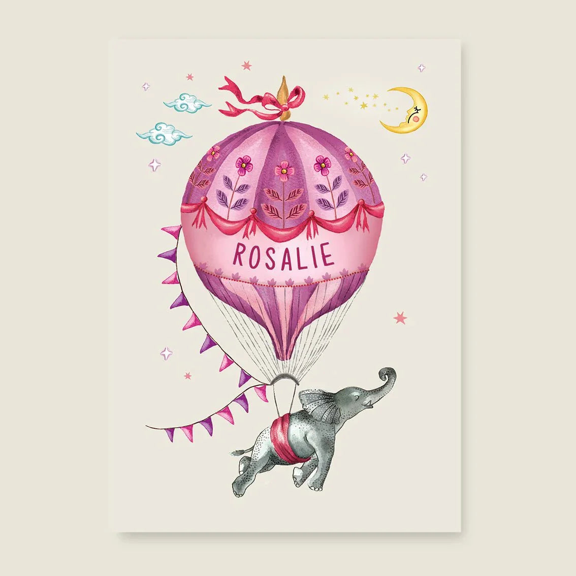 Sample Elephant Balloon Lila - Story of July