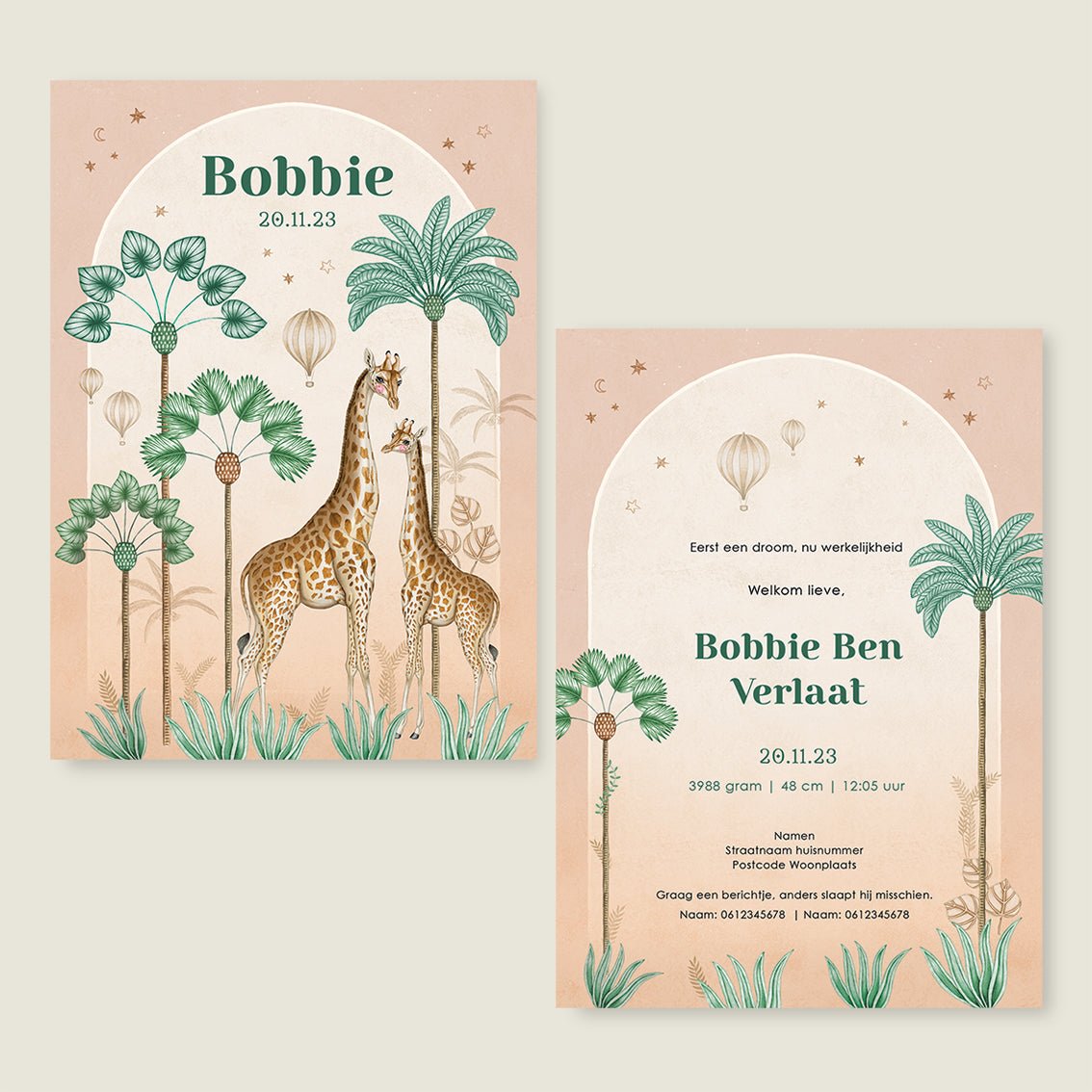 Sample Giraffe Palms Terra - Story of July