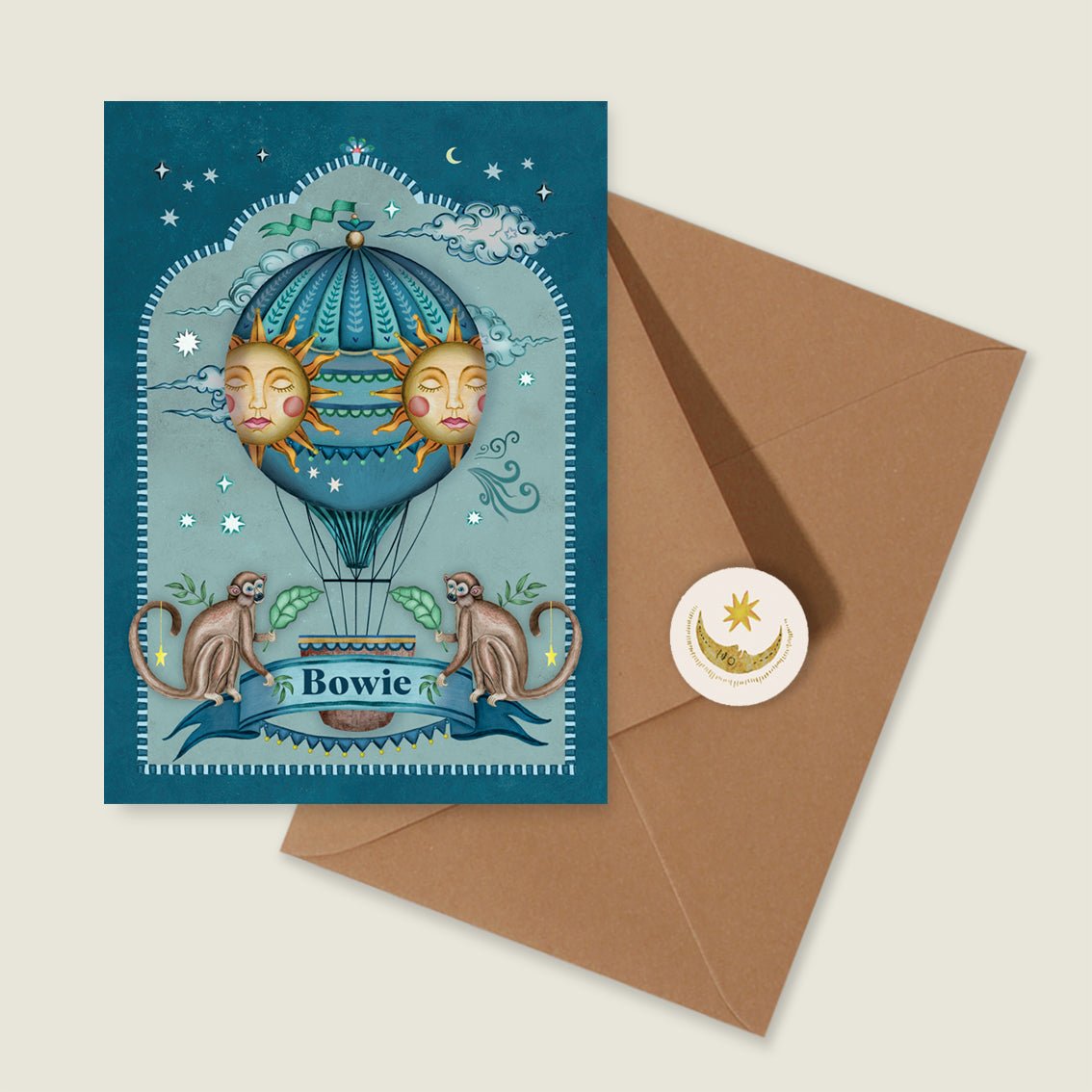 Sample Monkey Balloon Blue - Story of July