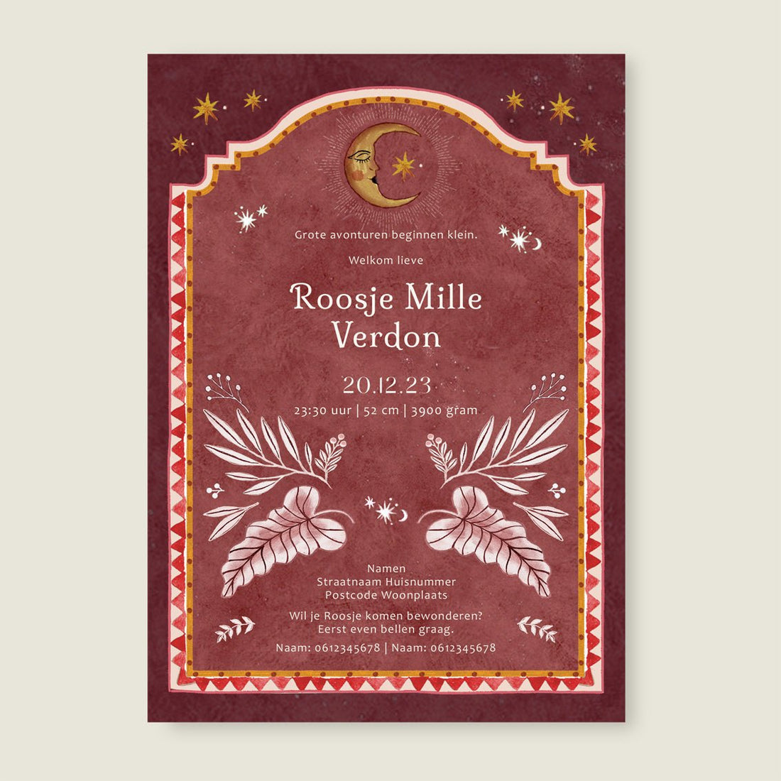 Sample Moonchild Red - Story of July