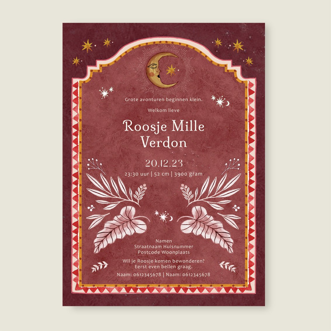 Sample Moonchild Red - Story of July