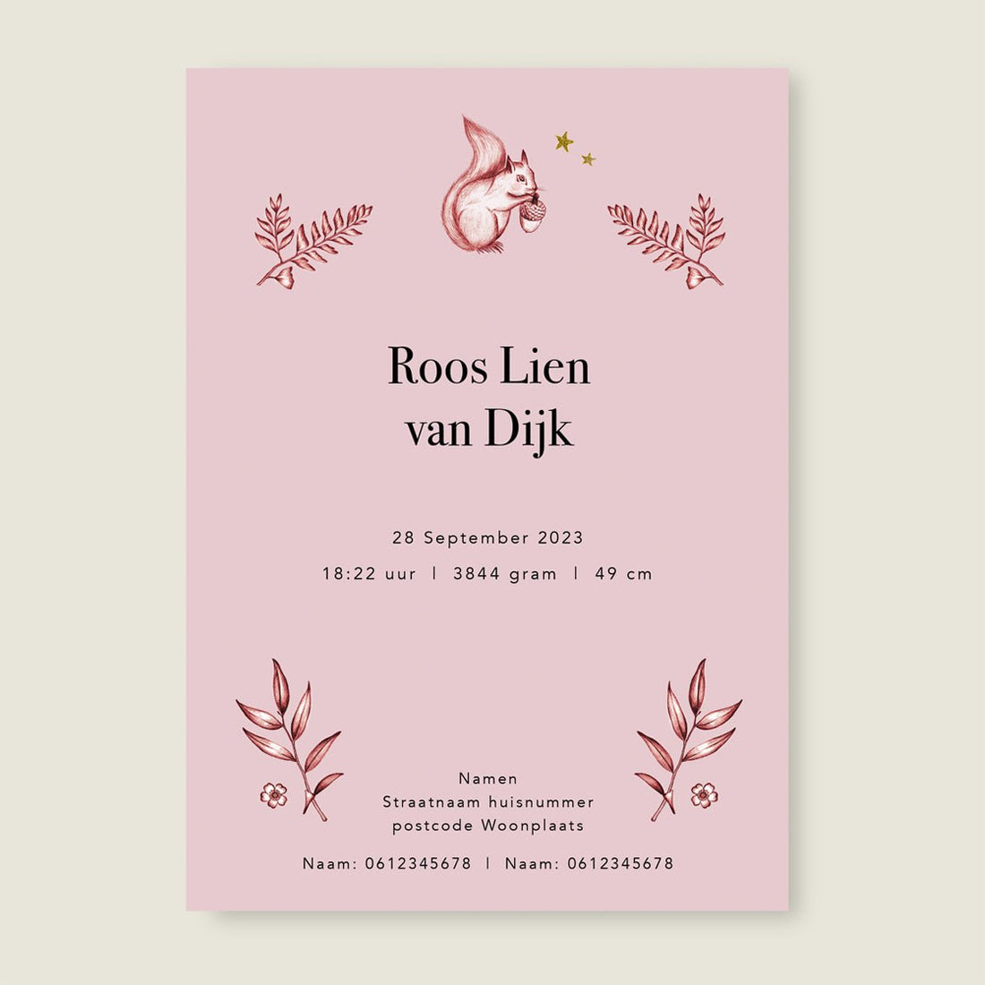 Sample Oh Deer Pink - Story of July