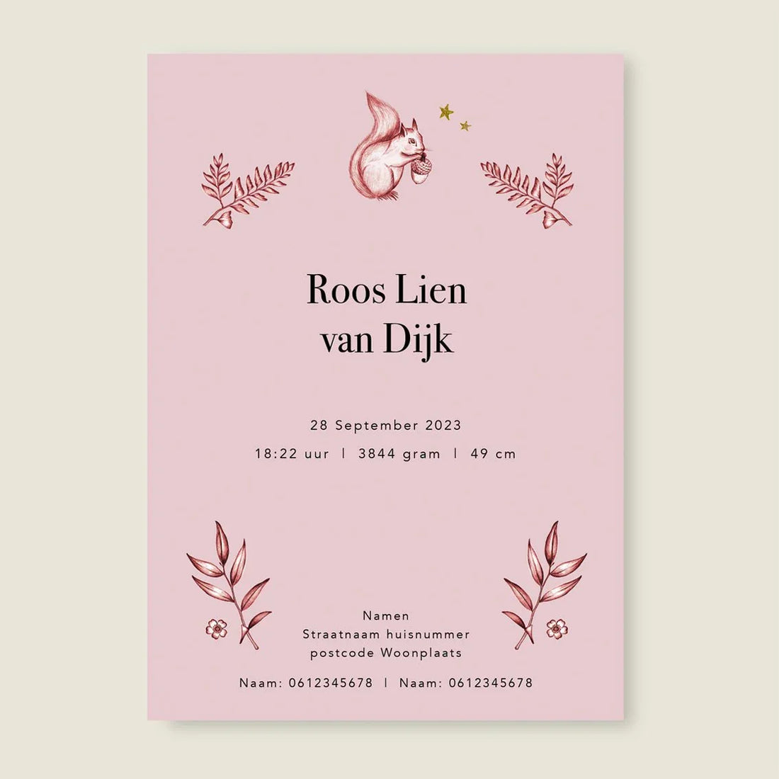 Sample Oh Deer Pink - Story of July