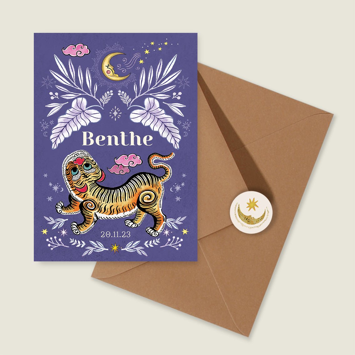 Sample Pretty Tiger Paars - Story of July