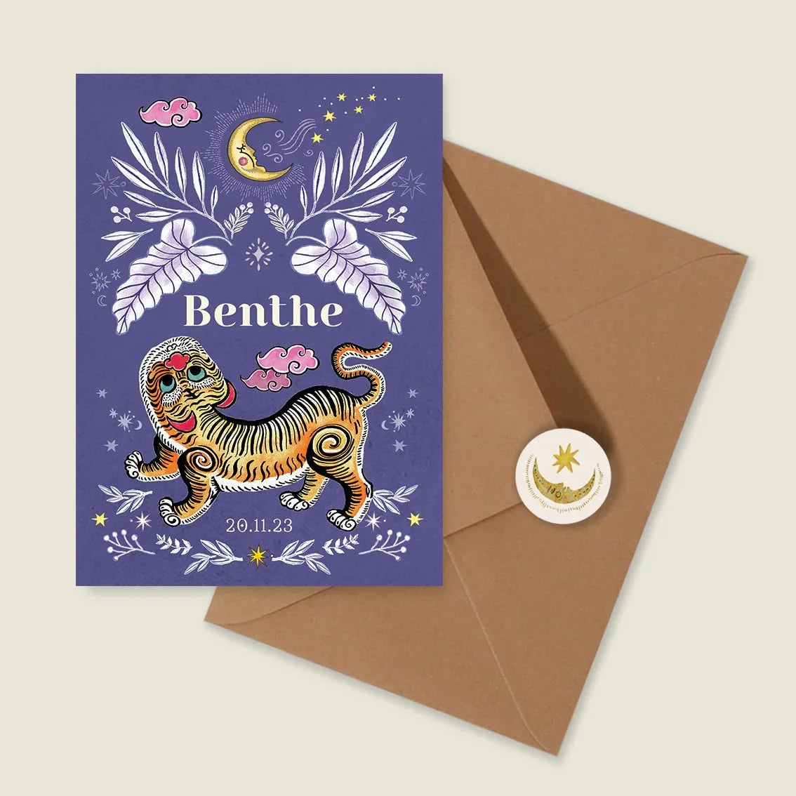 Sample Pretty Tiger Paars - Story of July