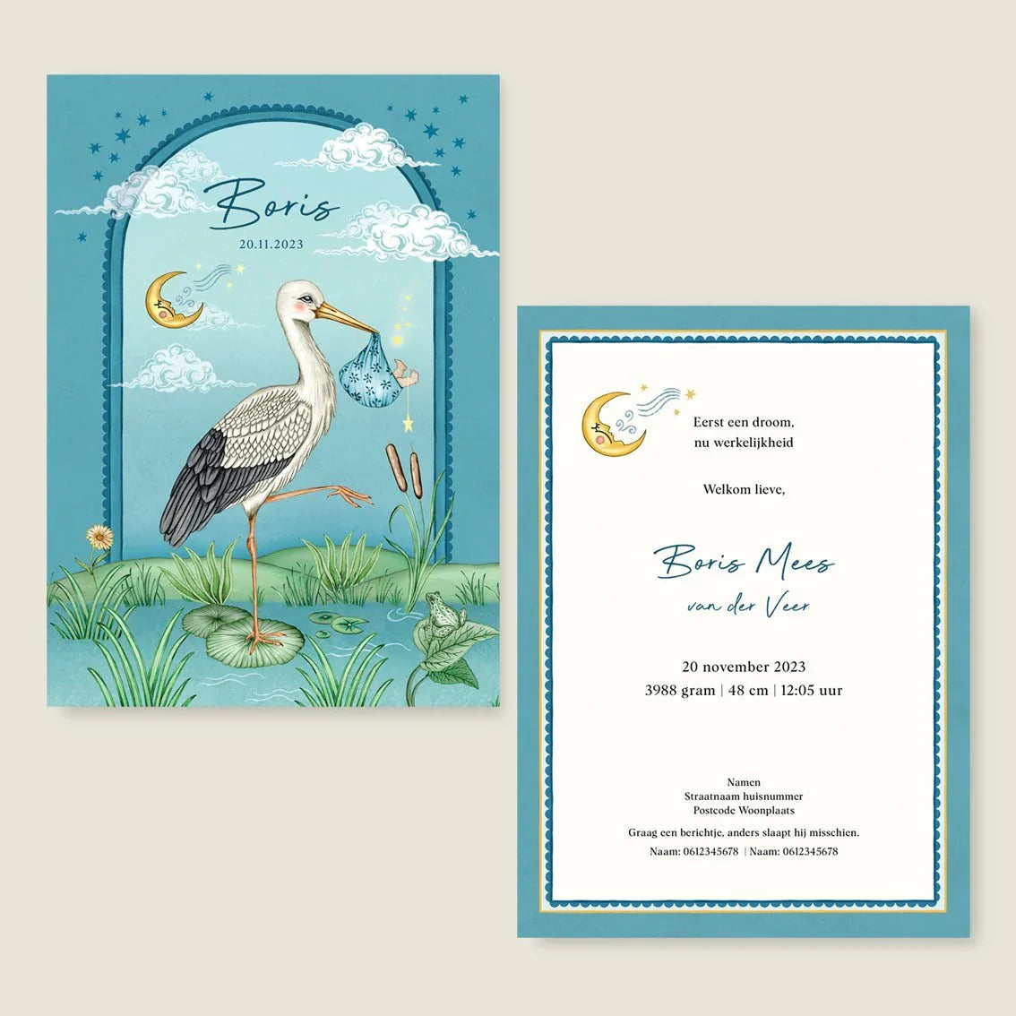 Sample Stork And Baby Blue - Story of July