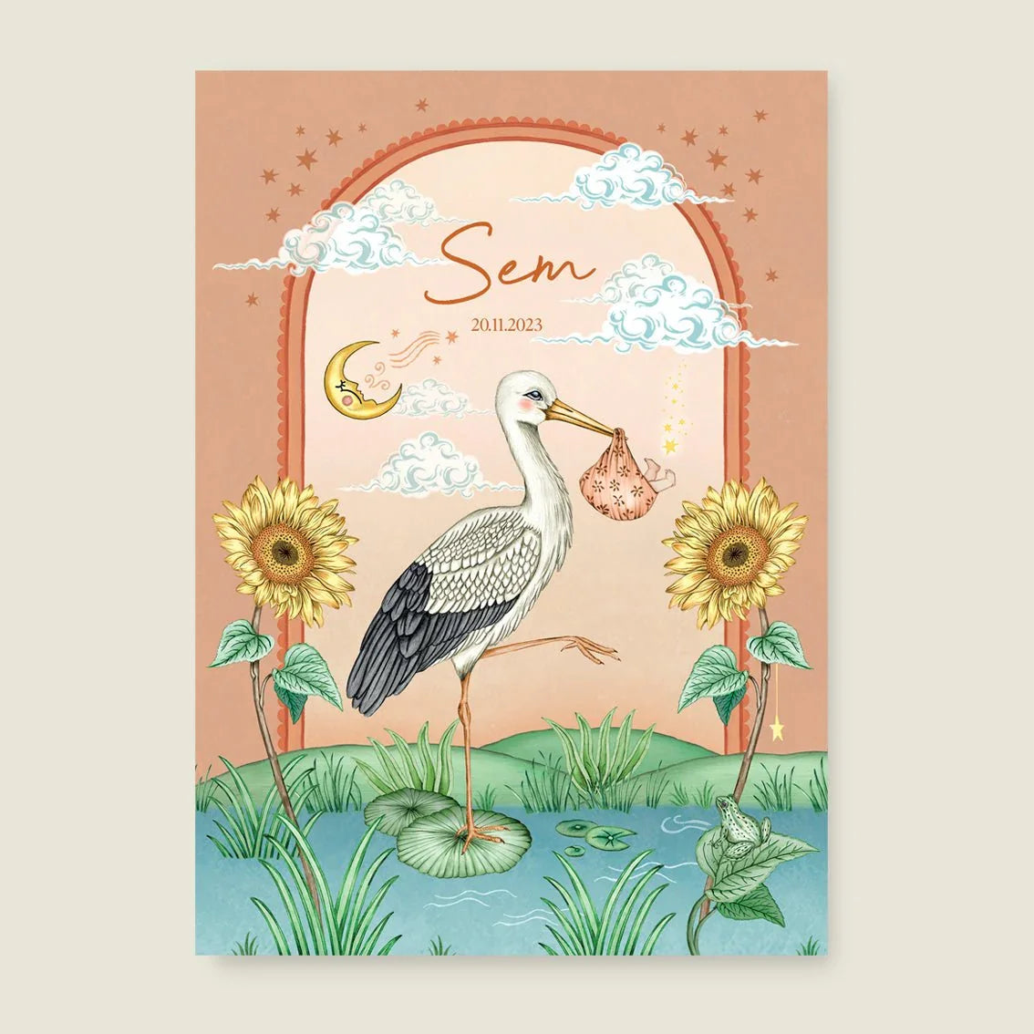 Sample Stork And Baby Terra - Story of July