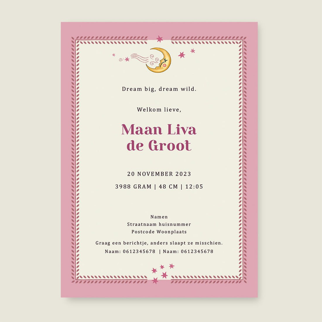 Sample Sun Flowers Roze - Story of July