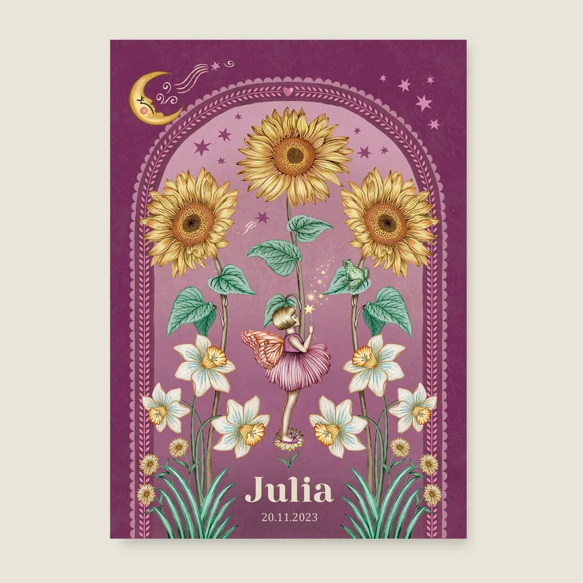 Sample Sunflowers Purple - Story of July