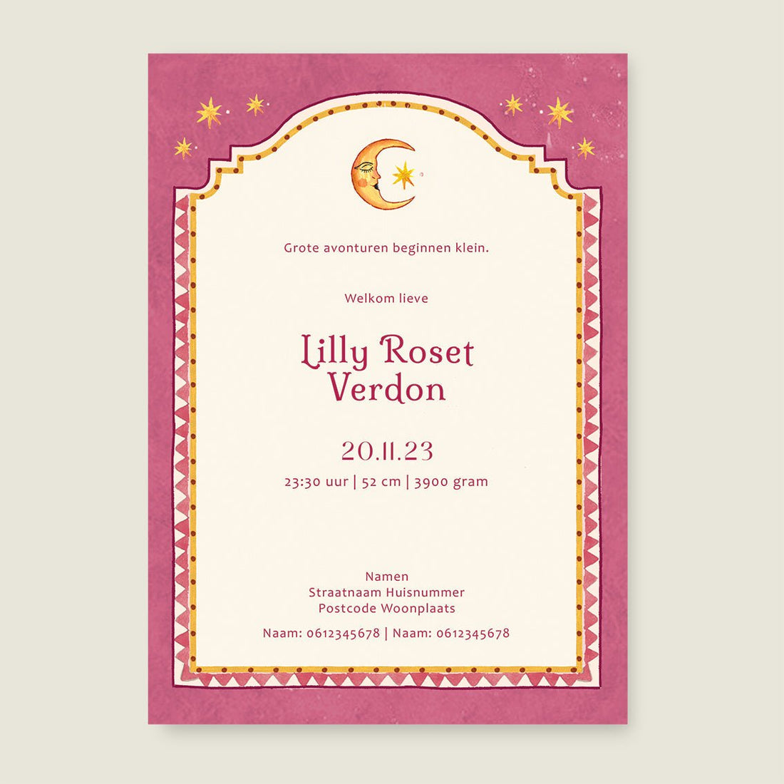 Sample Sunshine Pink - Story of July