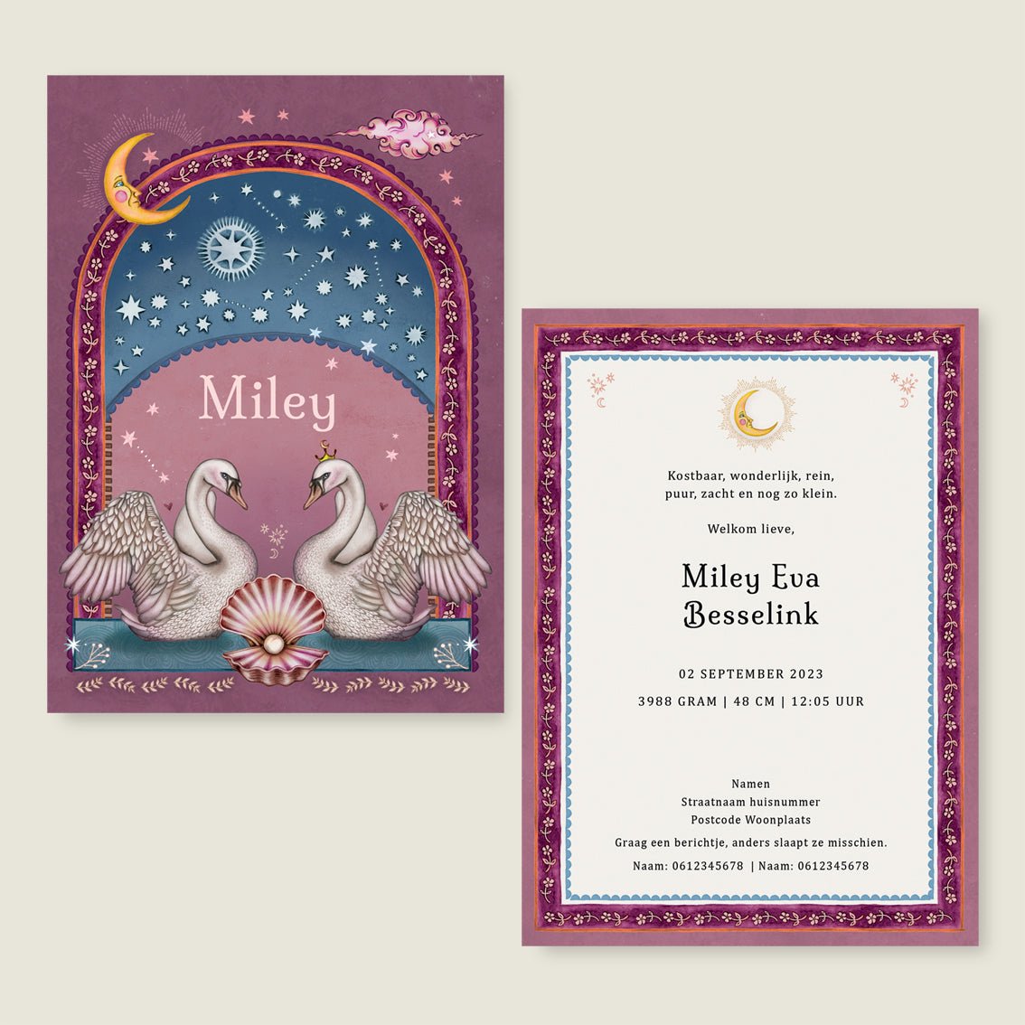 Sample Swan Pearl Pink - Story of July