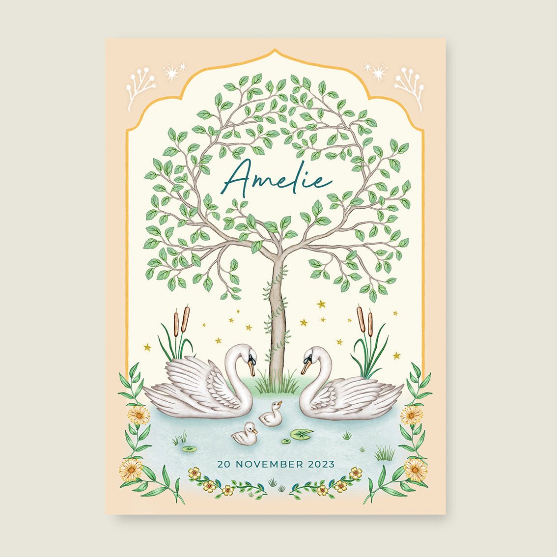 Sample Swan Tree - Story of July