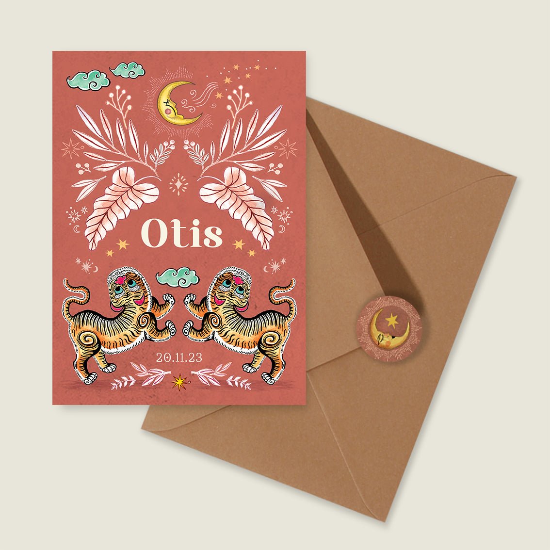 Sample Two Pretty Tigers Roest - Story of July