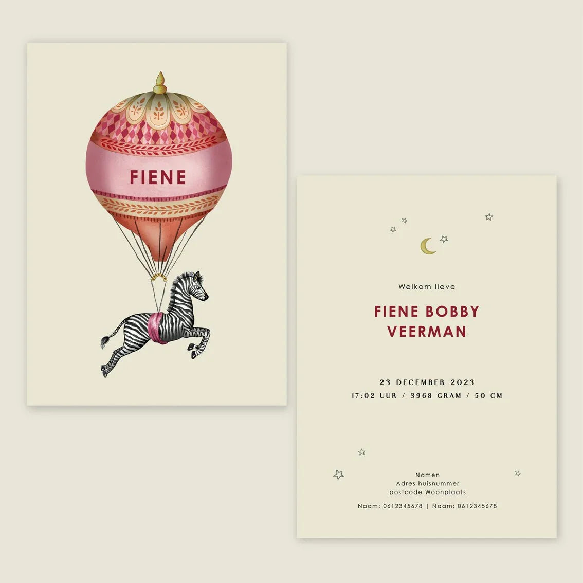 Sample Zebra Balloon Orange - Story of July
